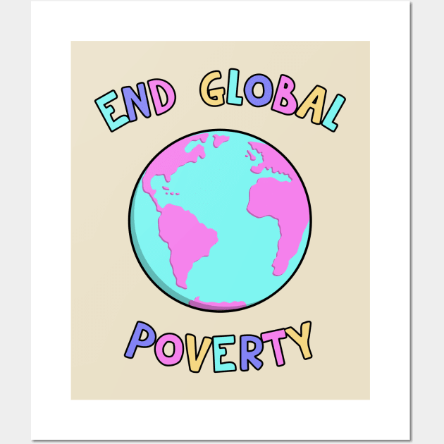 End Global Poverty Wall Art by Football from the Left